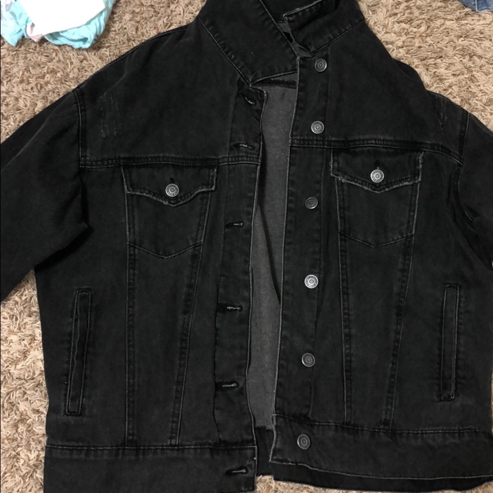 Black jean jacket